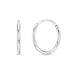 Sterling Silver 10MM Hoop Earrings Mejuri Inspo NWT
